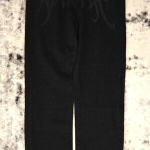 Y2K Revenge Embroidery Front Logo Denim Jeans
